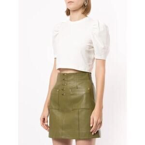 Alice McCall Rosemary Crop Tee Porcelain Size L